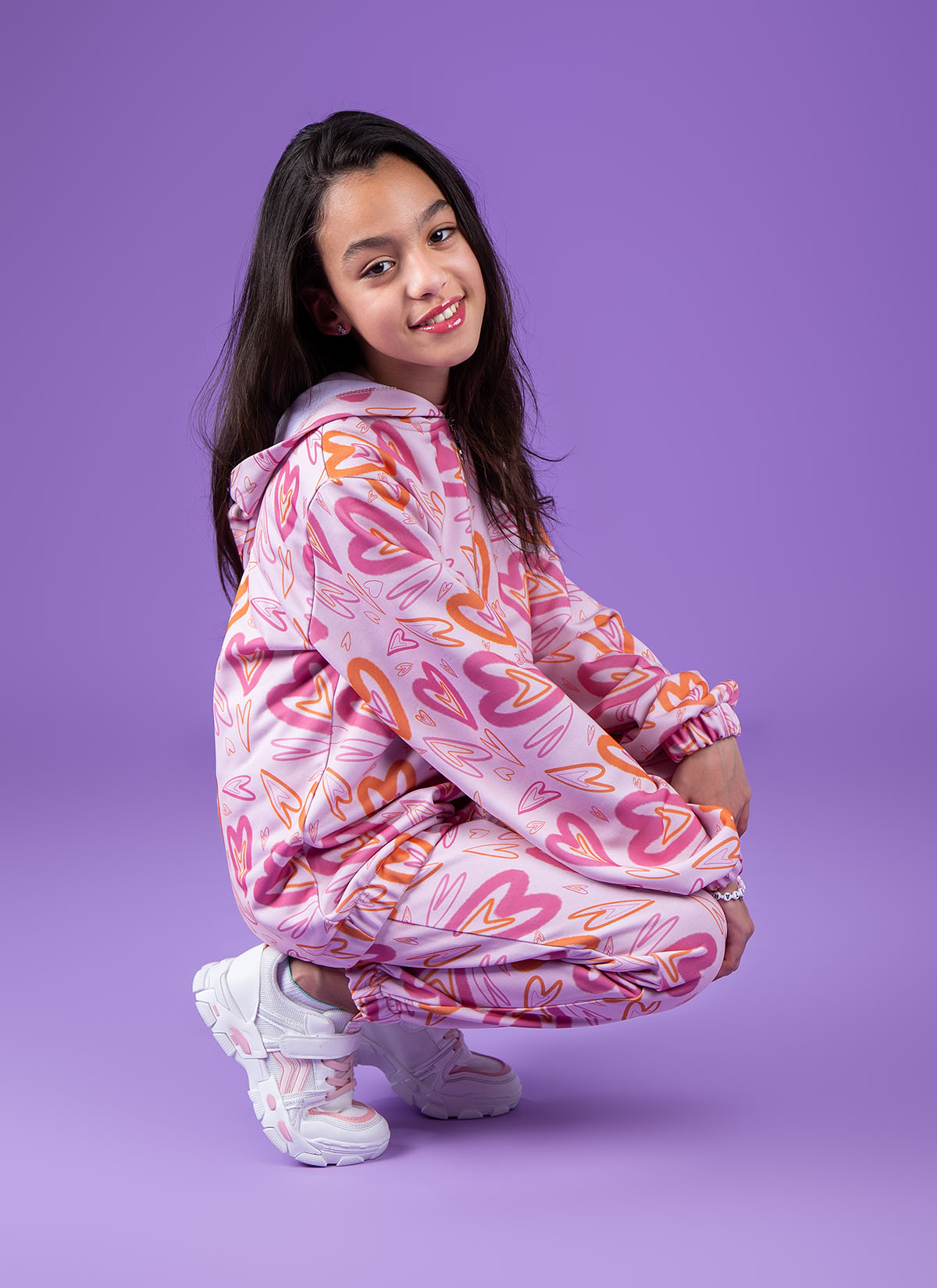 Sweatshirt à Capuche avec Imprimé