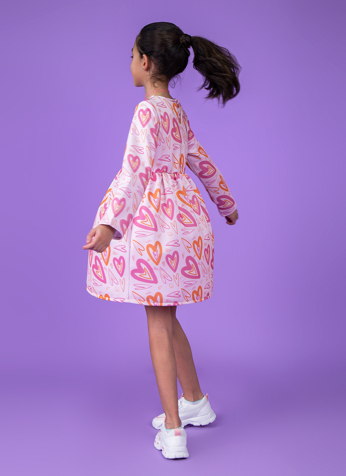 Robe Mi-longue avec Imprimé