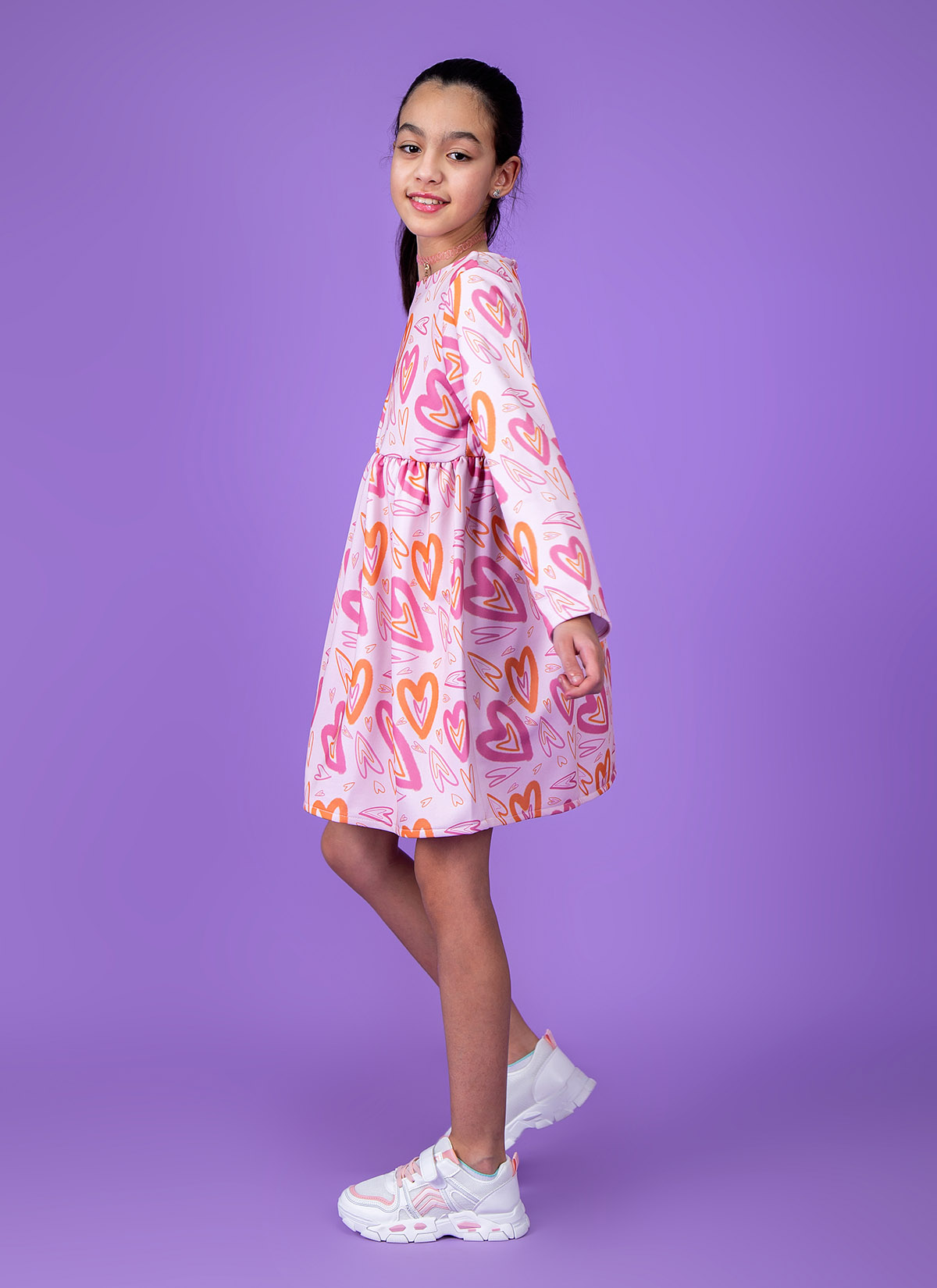 Robe Mi-longue avec Imprimé
