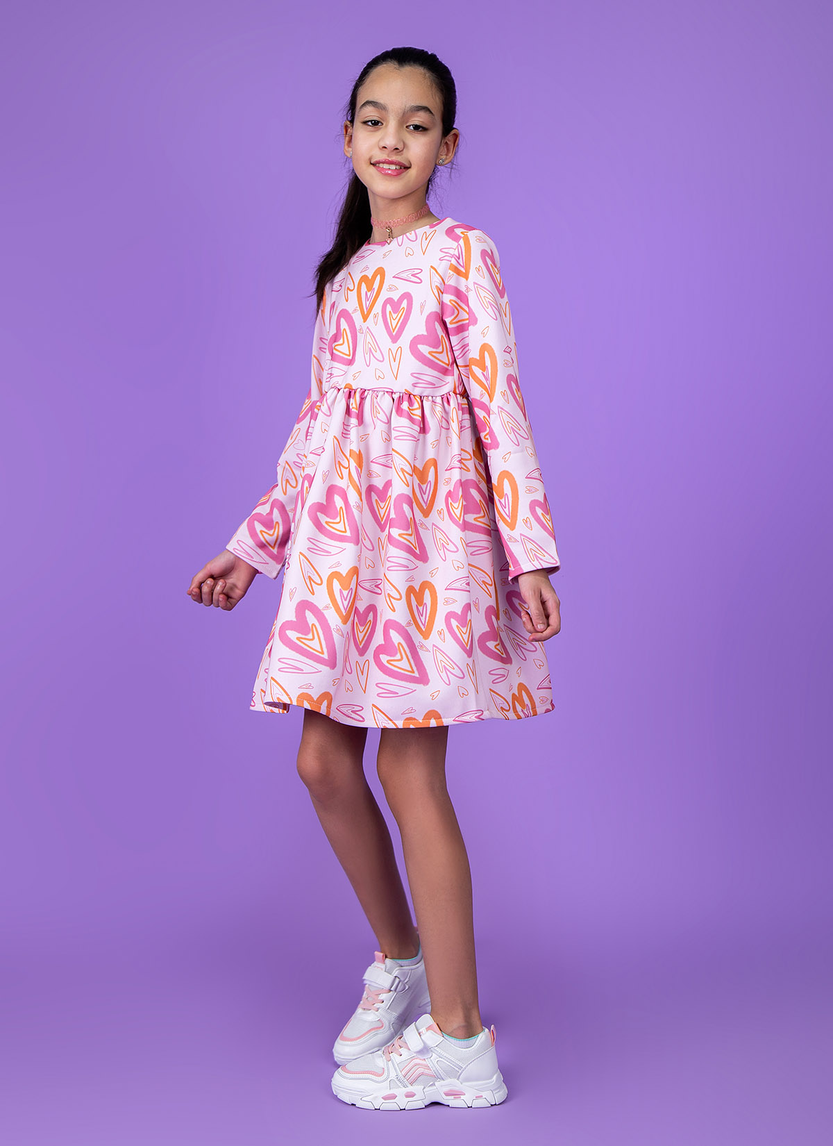 Robe Mi-longue avec Imprimé