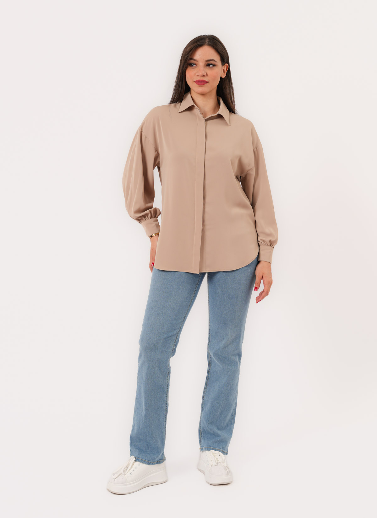 Chemise à Manches Bouffantes