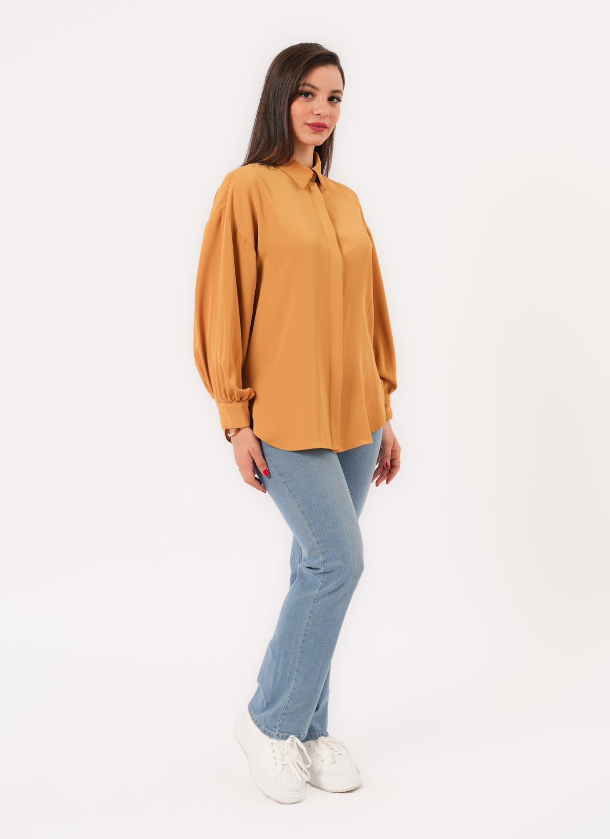 Chemise à Manches Bouffantes