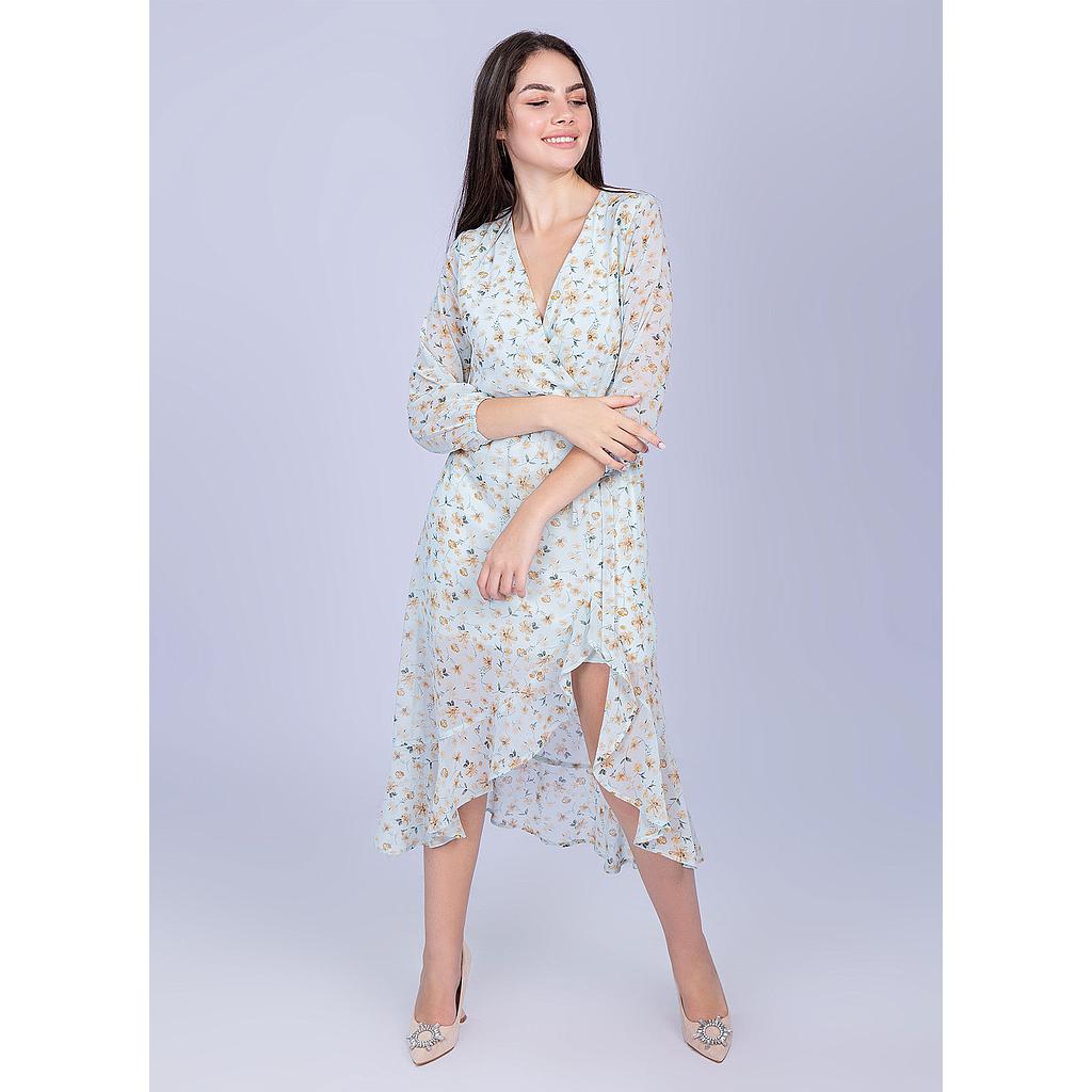 Robe Mi-longue en Mousseline
