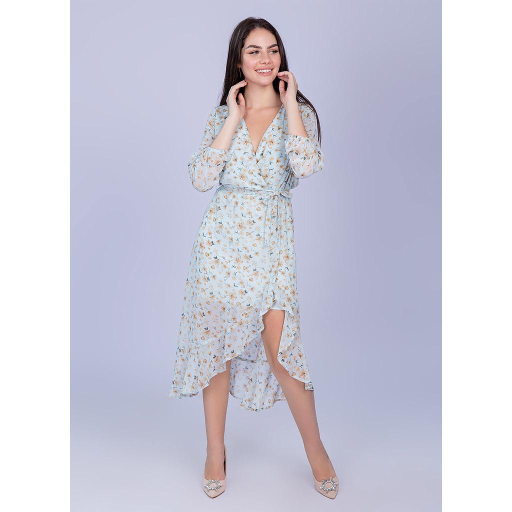 Robe Mi-longue en Mousseline
