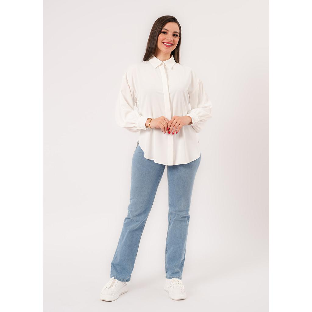 CHEMISE À MANCHES BOUFFANTES